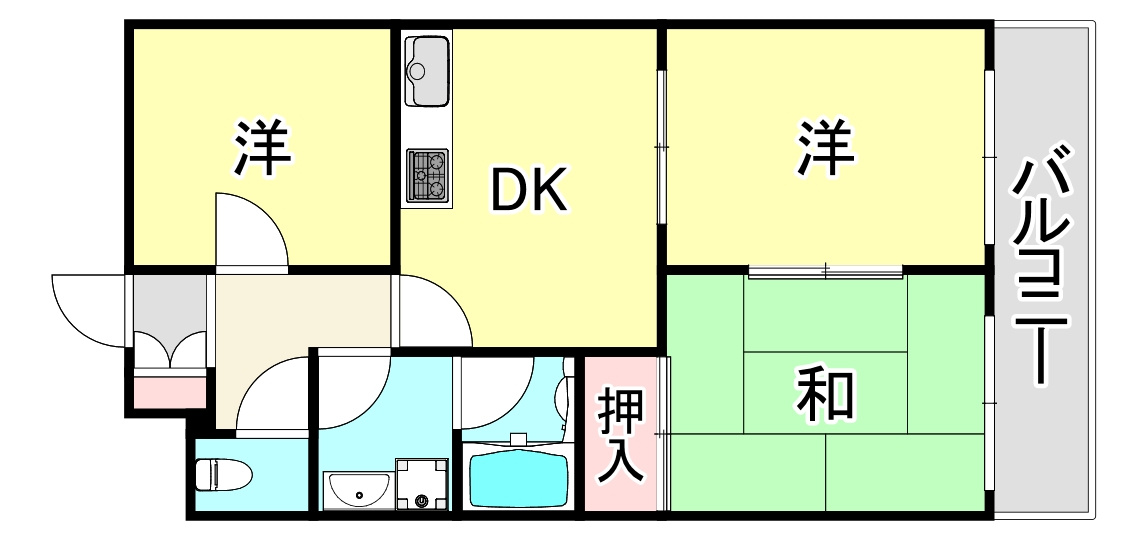 ライオンズマンション下山手第二の間取り