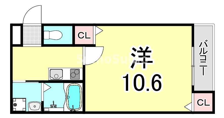 フジパレス西宮能登Ⅱ番館の間取り