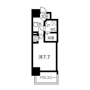 ラシュレエグゼ難波南の間取り