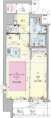プレサンス松屋町駅前デュオの間取り