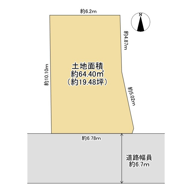 寝屋川市高柳7丁目の土地図