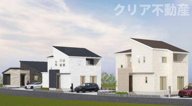 【外観パース】 | 高崎市上中居町3期　1号棟　平屋