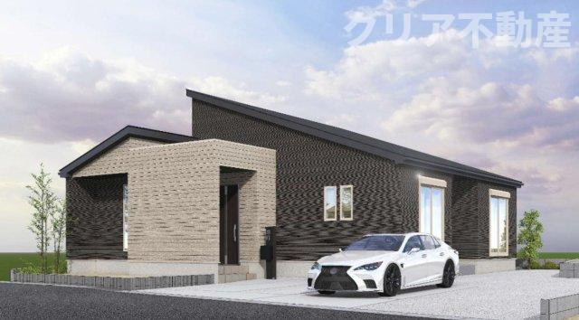 【外観パース】 | 高崎市上中居町3期　1号棟　平屋 | 令和8年4月上旬完成予定