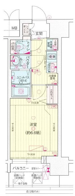 プレサンス大国町アドロッソの間取り