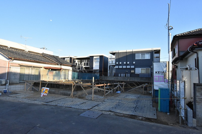 【外観】 | 鴻巣市宮前　新築一戸建て（平屋） | 建築中です