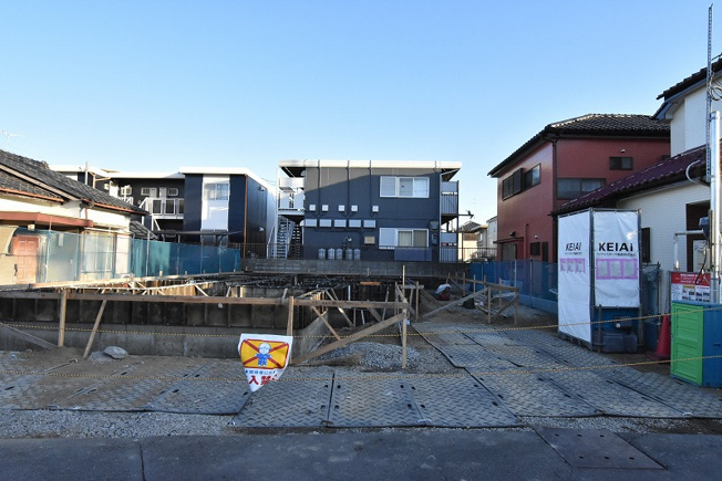 【駐車場】 | 鴻巣市宮前　新築一戸建て（平屋） | 駐車並列2台可能です