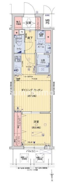 レオンコンフォート本町東Ⅱの間取り