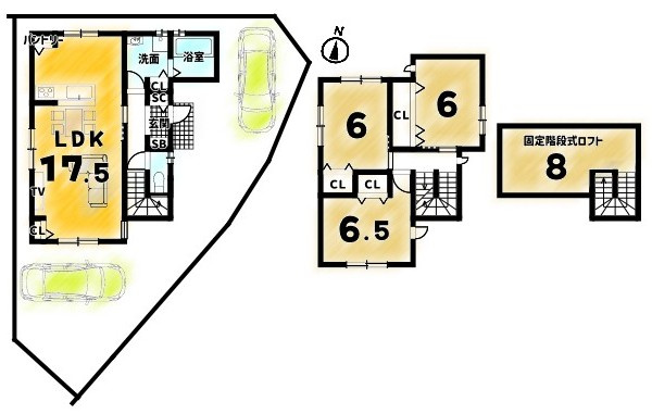 桂市ノ前町　Bプラン　条件付土地