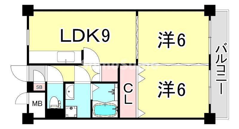 ベル上甲子園の間取り