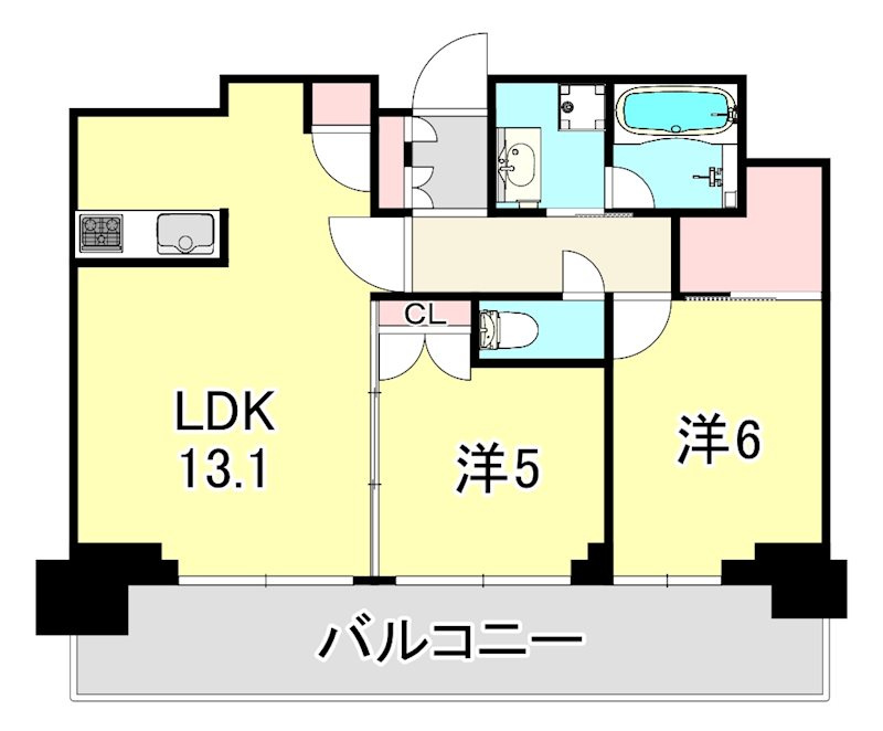 ベイシティタワーズ神戸WESTの間取り