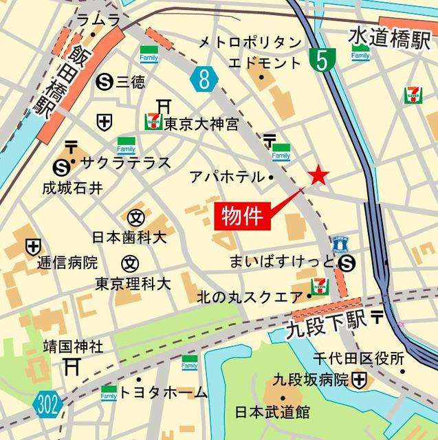 フィシオ飯田橋の地図
