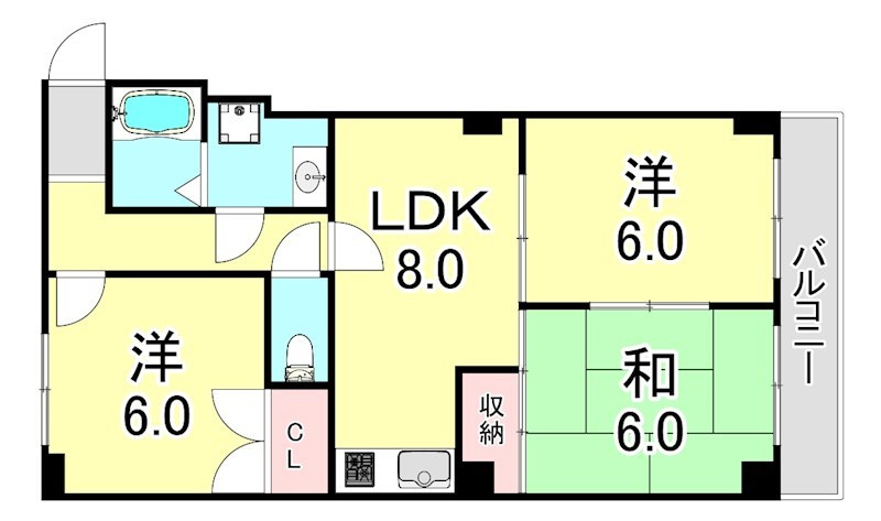 ロイヤルコートナグラの間取り