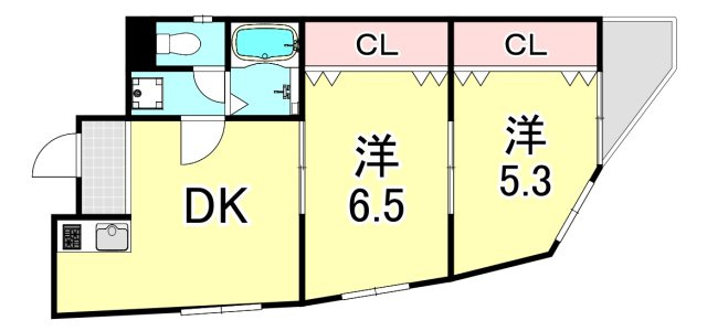 ベルエアー御影Ⅱの間取り