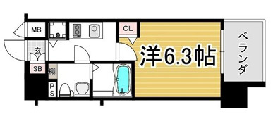 プレサンス難波セレクトの間取り