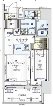 ワールドアイ京町堀の間取り