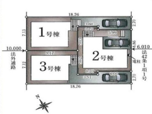 【Cradle garden】東久留米市滝山第11の区画図