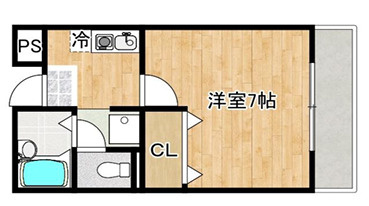 メゾン灘北の間取り