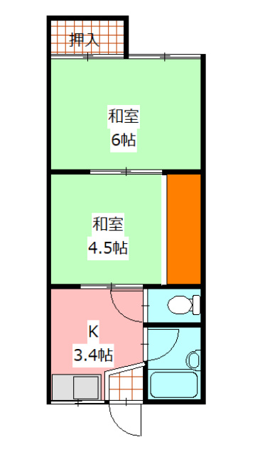 フレシールヴィラＣの間取り