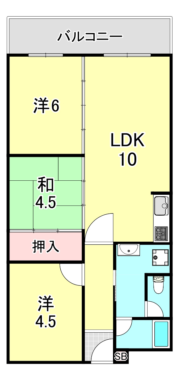 御影プライムハイツの間取り