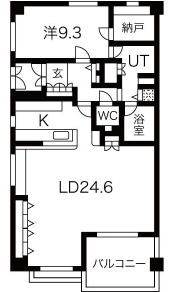 名次町ロジュマンの間取り