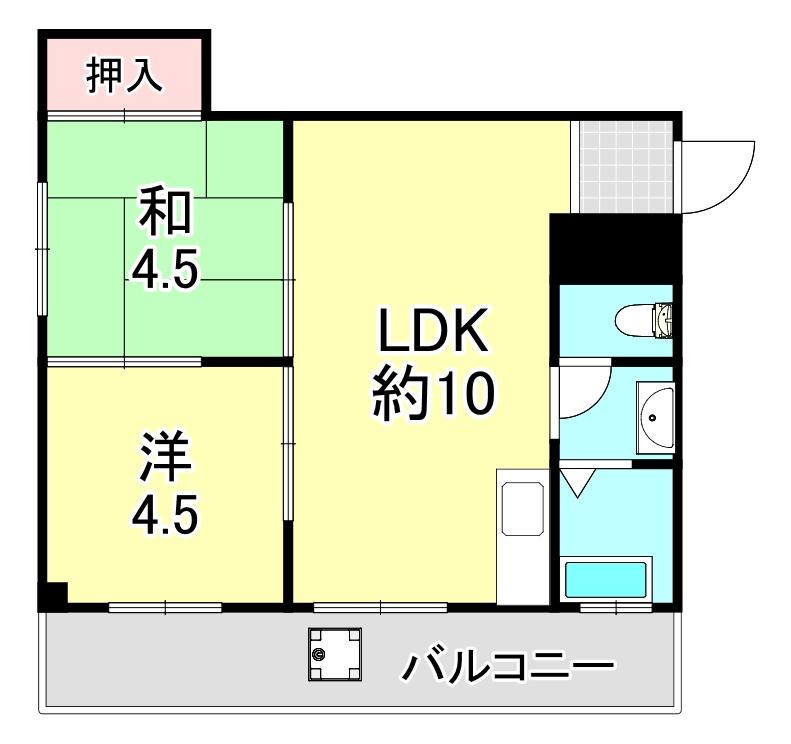 御影ハイムの間取り