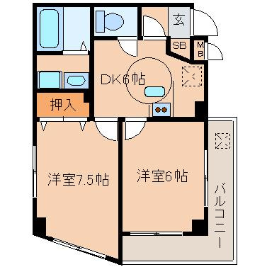 【間取り】 | 天六レヂデンス