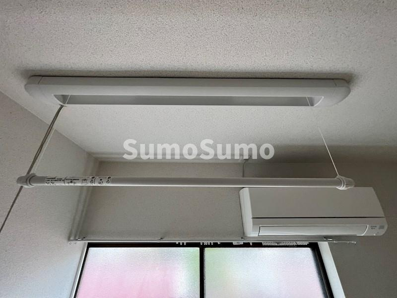 月見山ハイツのバルコニー