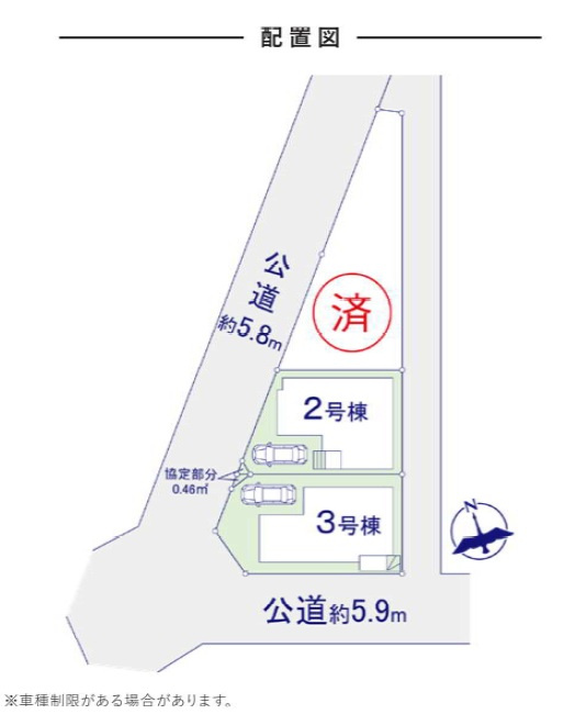 千葉市中央区白旗２丁目２期の区画図