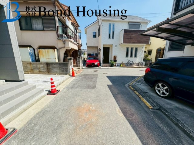 明石市藤江の新築一戸建の前面道路含む現地写真