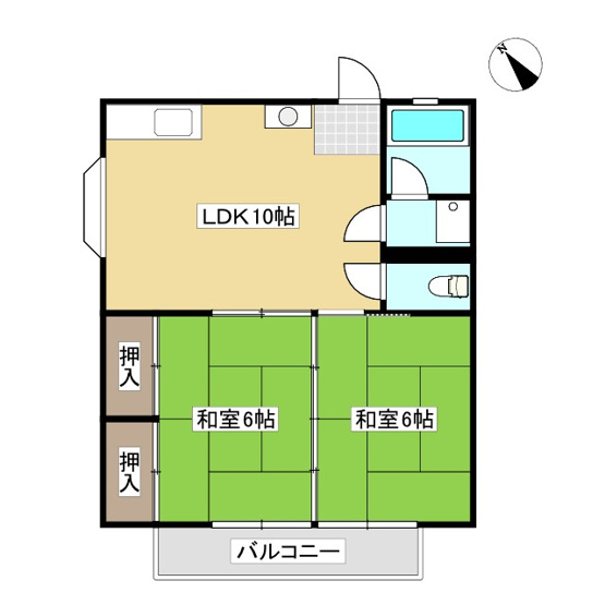 【間取り】 | グリーンハイツⅡ