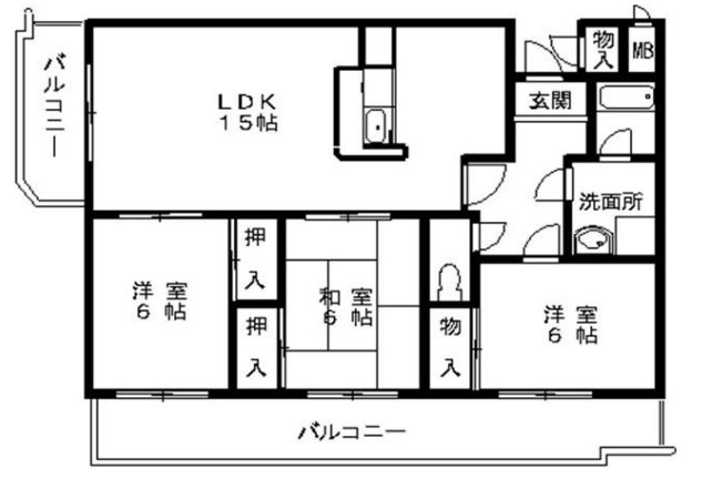 グランドール山口の間取り