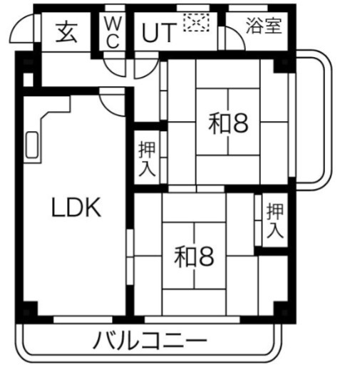 惣町サンハイツ2号棟の間取り