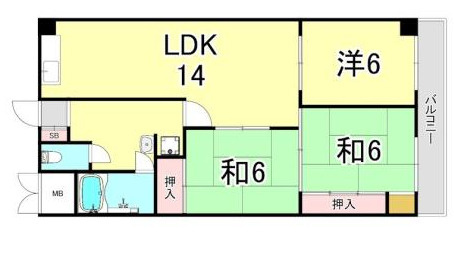 東朋第一マンションの間取り