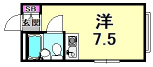大前上ヶ原ハイツの間取り