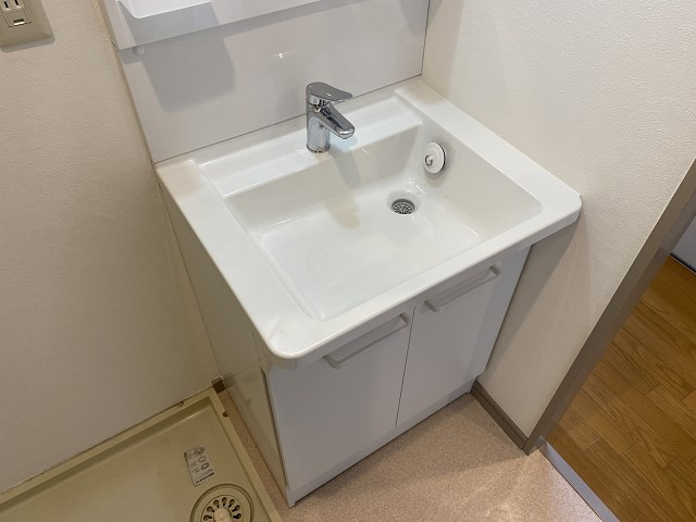 越水ハイツの洗面所