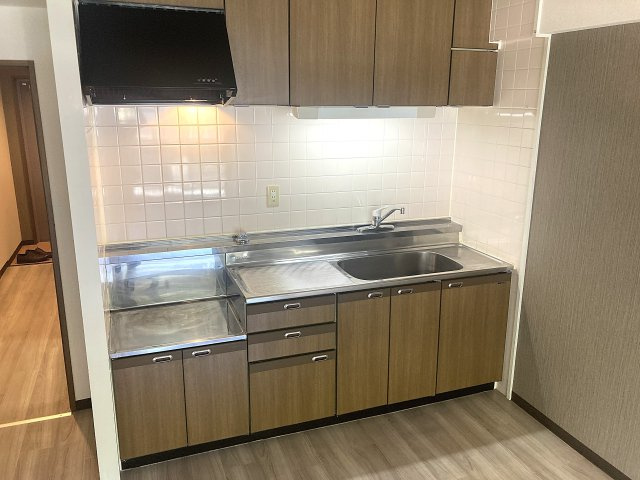 ベガ中上のキッチン|ガスコンロ対応の広々キッチン