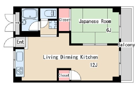 高取台ハイツの間取り