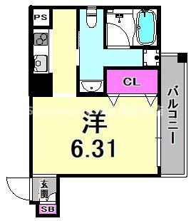 リヴァージュ尼崎の間取り