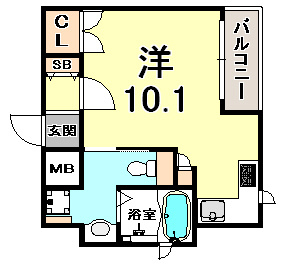 リーガル神戸三宮山手の間取り