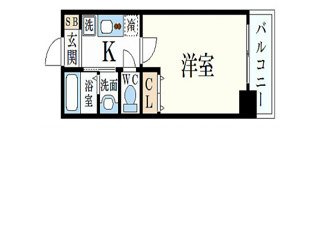 レジディア三宮東の間取り