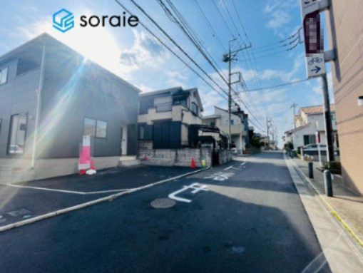 狭山市中央第8　新築戸建　クレイドルガーデンの前面道路含む現地写真|5/12　撮影