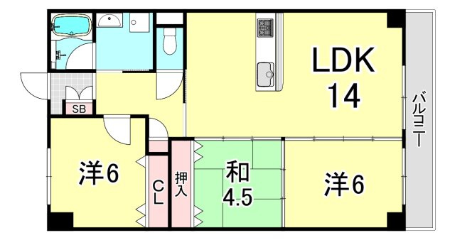 レジェンダリー小松の間取り