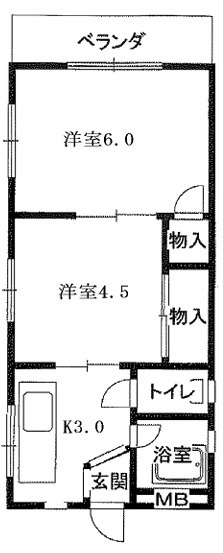 中井マンションの間取り