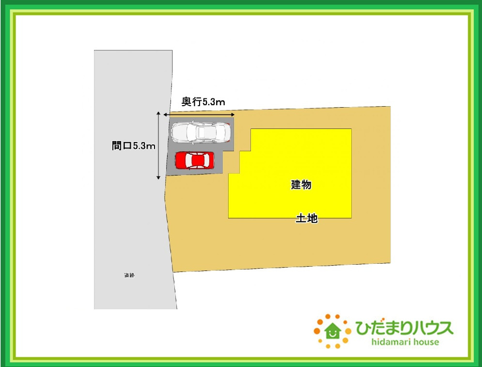 いわき市金山町南台　中古戸建の区画図
