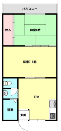 石上マンションの間取り