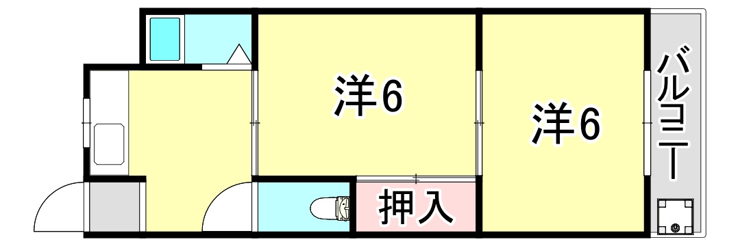 浜甲シーサイドマンションの間取り