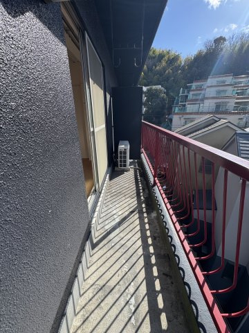 白川台ハイツのバルコニー