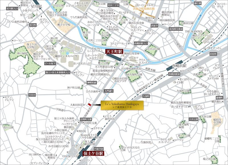 Le'a横濱保土ケ谷の地図