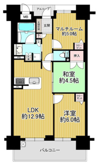 【間取り】 | エステムコート八戸ノ里ステーションプレッソ