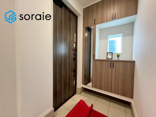 所沢下富第1期　新築戸建て　リナージュの玄関|3月30日撮影